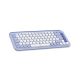 4. Logitech Pop Icon Combo Keyboard Mouse Included Universal Bluetooth QWERTY Turkish Lilac, White