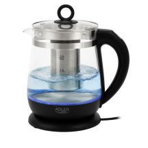 1.5 L glass kettle with infuser and temperature control | 1.5 L | LED | 60–100°C | Adler Adler