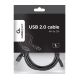 3. GEMBIRD CCP-USB2-AMCM-1M cable (USB 2.0 M - USB type CM; 1m; black)