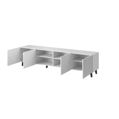 2. TV cabinet PAFOS 200x40x52 white matt