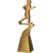 Cast figure - Golden line runner