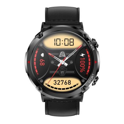 4. Gravity GT21-3 Smartwatch + Black Silicone Strap