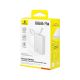 4. Baseus PicoGo 10000mAh 45W Powerbank with Built-in Cable and Display - White
