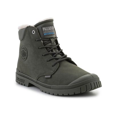 2. Palladium SP20 Cuff Leather Waterproof WL U 79067-325-M Olive Night shoes