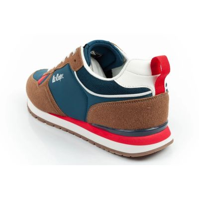 5. Lee Cooper men's sneakers, fashionable, comfortable, durable, navy blue, brown