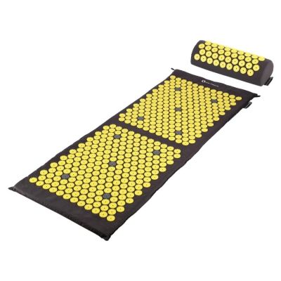 2. HMS AKM04 Premium Acupressure Mat, Black, Set with Pillow