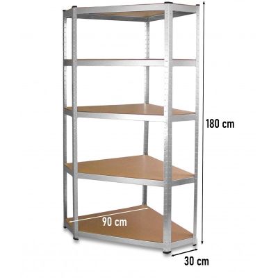 3. METAL CORNER STORAGE SHELF GC9030 30cm