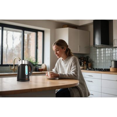 11. ELDOM CORDLESS KETTLE C185C TRIPO BLACK 1000W 0.8 L, BPA-FREE, INSULATED