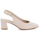 2. Beige Sergio Leone SK463 women's pumps with a strap