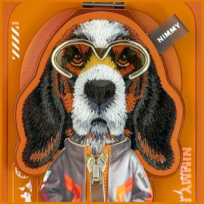 6. Nimmy Cool&Cute 2.0 Dog Case for iPhone 17 Pro Max with Magnetic Hanger - Orange