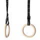 4. Wooden gymnastic rings with measuring tape HMS TX08