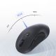 8. Baseus F02 Wireless Ergonomic Bluetooth Mouse - Black