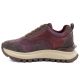 7. Leather platform sneakers burgundy Artiker 59C0009