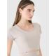 3. Women's crop top plain t-shirt 4F 4FRSS25TTSHF2695-83S