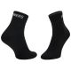 2. Skechers 3PPK Unisex Mesh Ventilation Quarter Socks SK42017-9999 Black 35-38