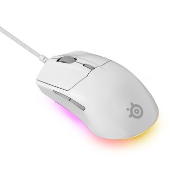 5. STEELSERIES Rival 3 Gen 2 Mouse - White