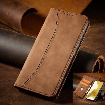 11. Magnet Fancy Case for Samsung Galaxy S23+ flip cover wallet stand brown