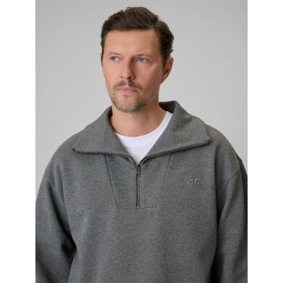 4. Men's regular sweatshirt without hood 4F 4FRSS26TSWSM2794-24M