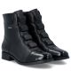 4. Rieker 77053-00 comfortable black women's leather ankle boots