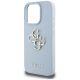 6. Guess Grained Big 4G Logo Small Classic Logo case for iPhone 16 Pro Max - blue