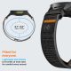 7. Spigen Athlex Air Strap for Garmin QuickFit 22mm - Black and Orange
