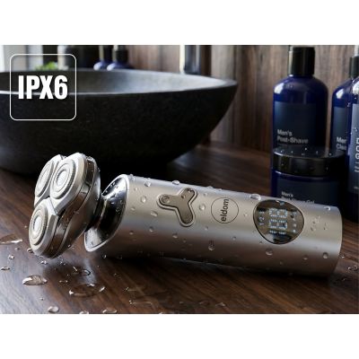 14. ELDOM G55 SHAVING RAZOR THREE HEADS, LCD DISPLAY, BUTTON LOCK, CORDLESS/MAINS OPERATION