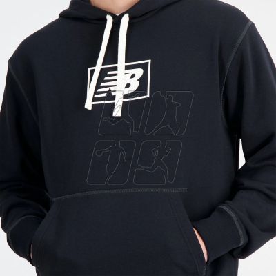 4. New Balance Essentials Hoodie M MT33508BK