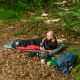 2. NILS CAMP NC2012 sleeping bag black and red