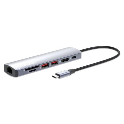 11. Manhattan 153966 Wired Docking Station USB 3.2 Gen 2 (3.1 Gen 2) Type-C Silver