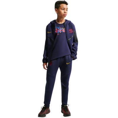 6. Nike FC Barcelona Tech Fleece Kids' Pants Navy Blue II3728 498