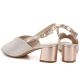 3. Sergio Leone SK471 gold high heel women's sandals