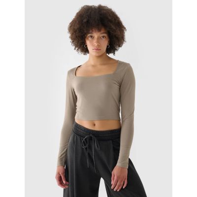 Longsleeve slim smooth women's 4F 4FRSS24TLONF499-82S