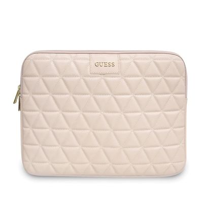Guess Quilted cover for a 13" laptop - pink