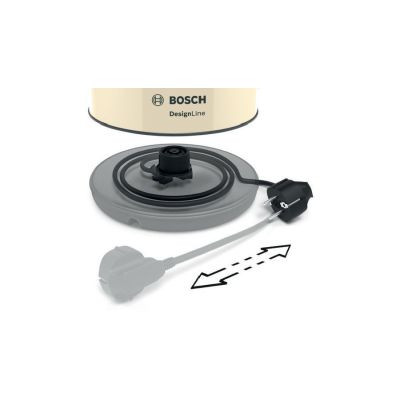 11. Bosch TWK4P437 Electric Kettle 1.7 L 2400 W Beige, Black