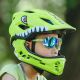8. Rockbros TT-32003 Shark Children's Bike Helmet with Detachable Jaw Size S (48-52) - Green