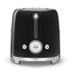 12. Smeg TSF02BLEU toaster black 4 slices, metal housing