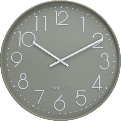 GLASS WALL CLOCK 50CM GREEN
