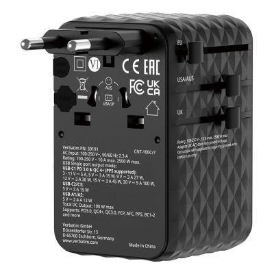 6. Verbatim Charge ´n´ Travel 100W Charger