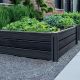 12. GARDEN BED EDGE BASE 4 ELEMENTS WOOD ANTHRACITE