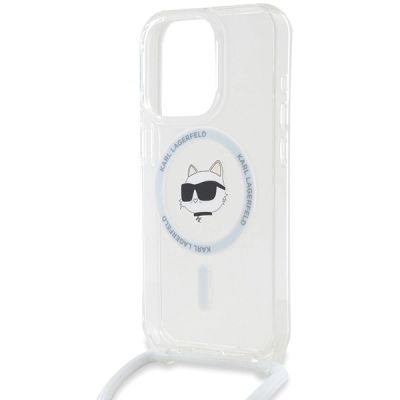 5. Karl Lagerfeld IML Choupette Head & Cord MagSafe case for iPhone 14 Pro Max - transparent
