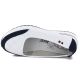 3. Leather ballet flats with a thick sole, openwork, white Jezzi 7815
