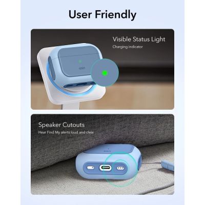 6. ESR Orbit Halolock MagSafe case for AirPods Pro - blue