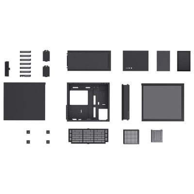 24. Jonsbo D41 Screen ATX Case, Tempered Glass - Black