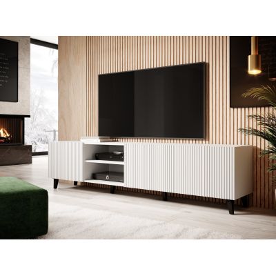 6. TV cabinet PAFOS 200x40x52 white matt