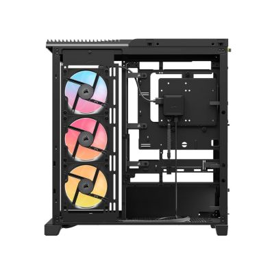 2. Corsair 4500X LX-R RGB Tempered Glass Mid-Tower, Black Midi Tower Black