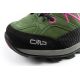 6. CMP Rigel women's trekking shoes leather durable waterproof ankle boots green