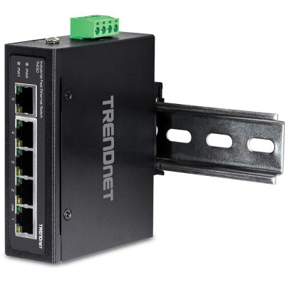 5. TRENDnet Industrie Switch 5 Port Fast Ethernet L2 DIN-Rail
