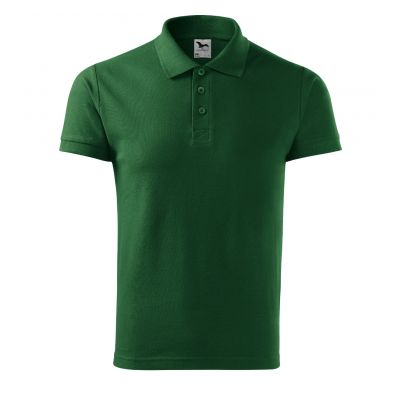 2. Malfini Cotton M MLI-21206 bottle green polo shirt