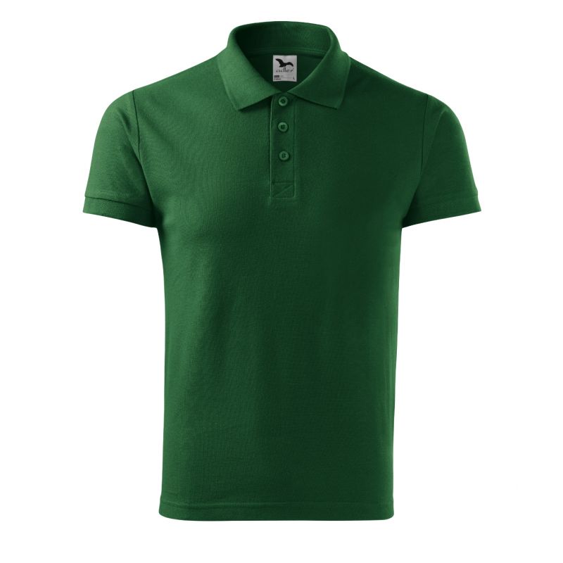 2. Malfini Cotton M MLI-21206 bottle green polo shirt