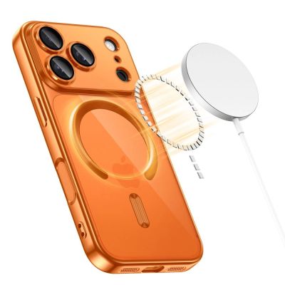 2. Tech-Protect MagFlex MagSafe Case for iPhone 17 Pro - Transparent Orange
